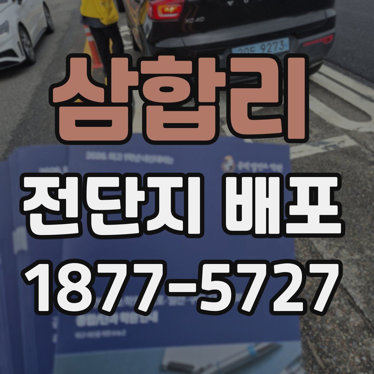 삼합리 전단지 배포