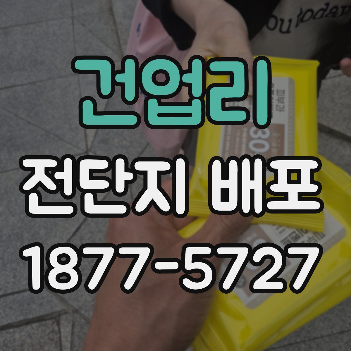 건업리 전단지 배포