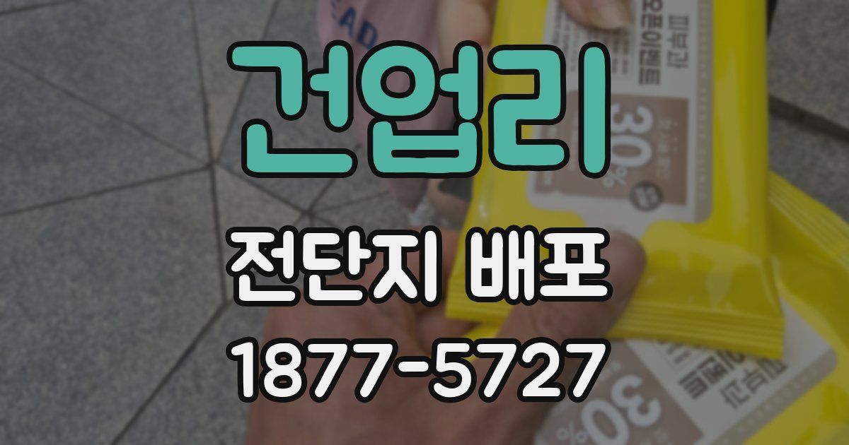 건업리 전단지 배포