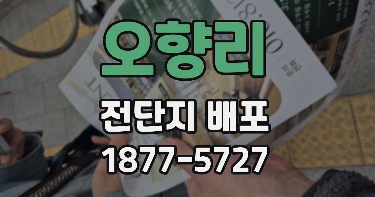 오향리 전단지 배포