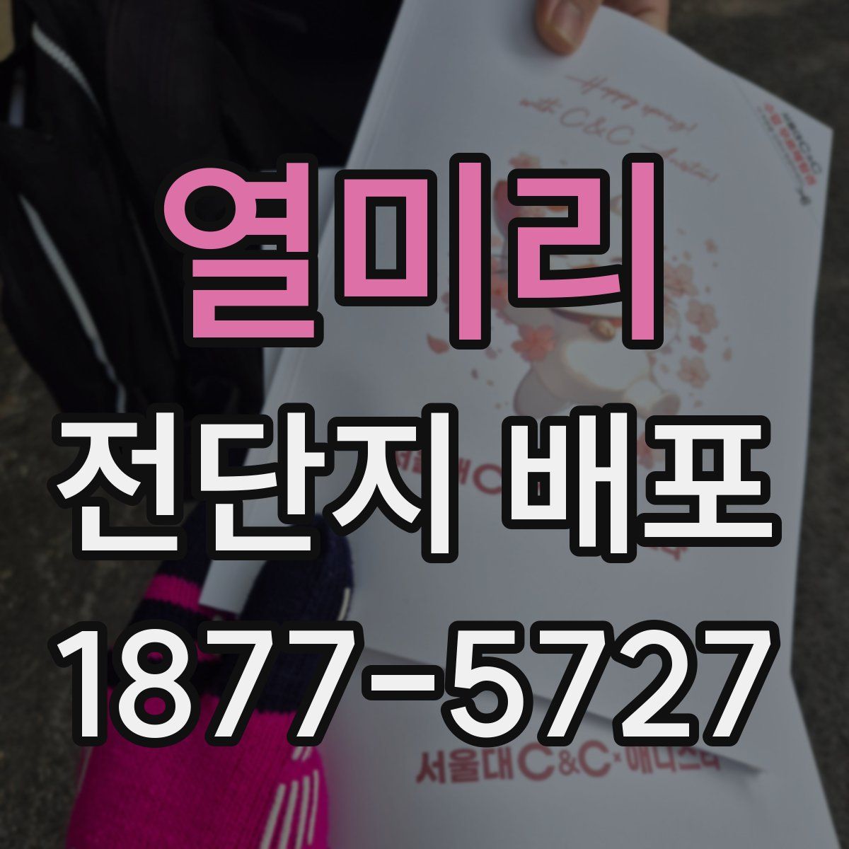 열미리 전단지 배포