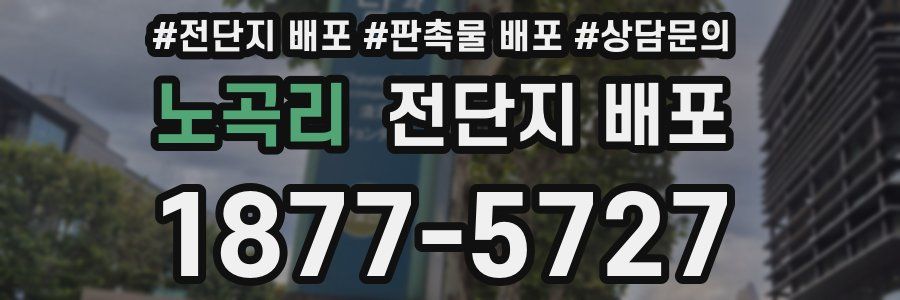 노곡리 전단지 배포