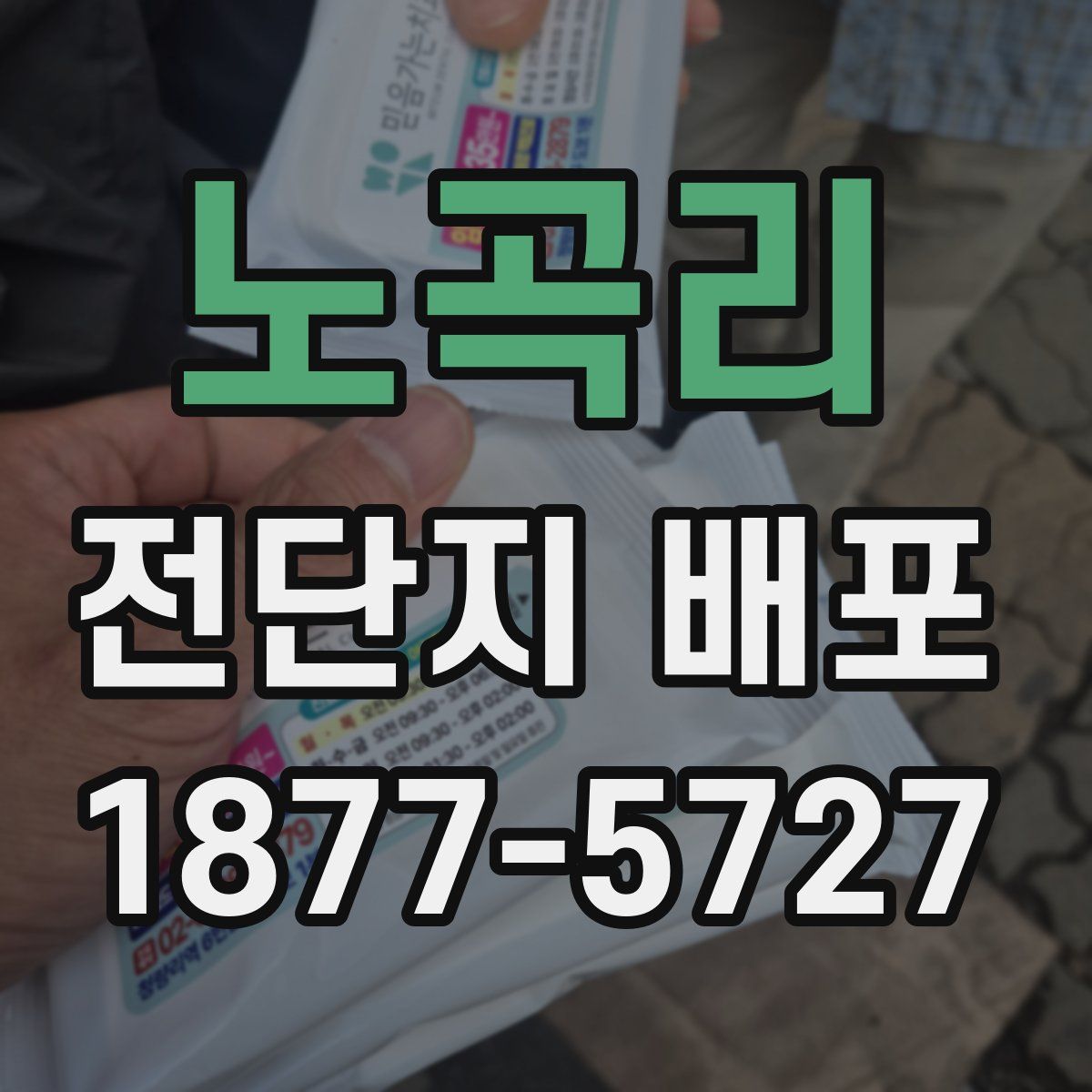 노곡리 전단지 배포