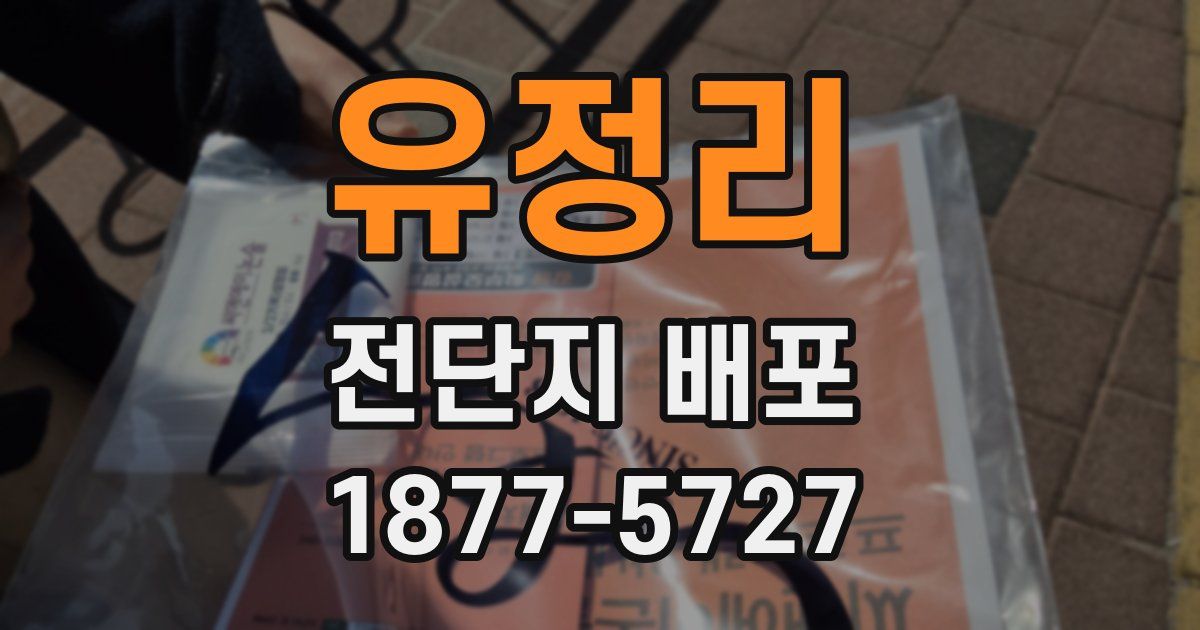 유정리 전단지 배포