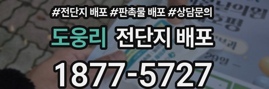 도웅리 전단지 배포