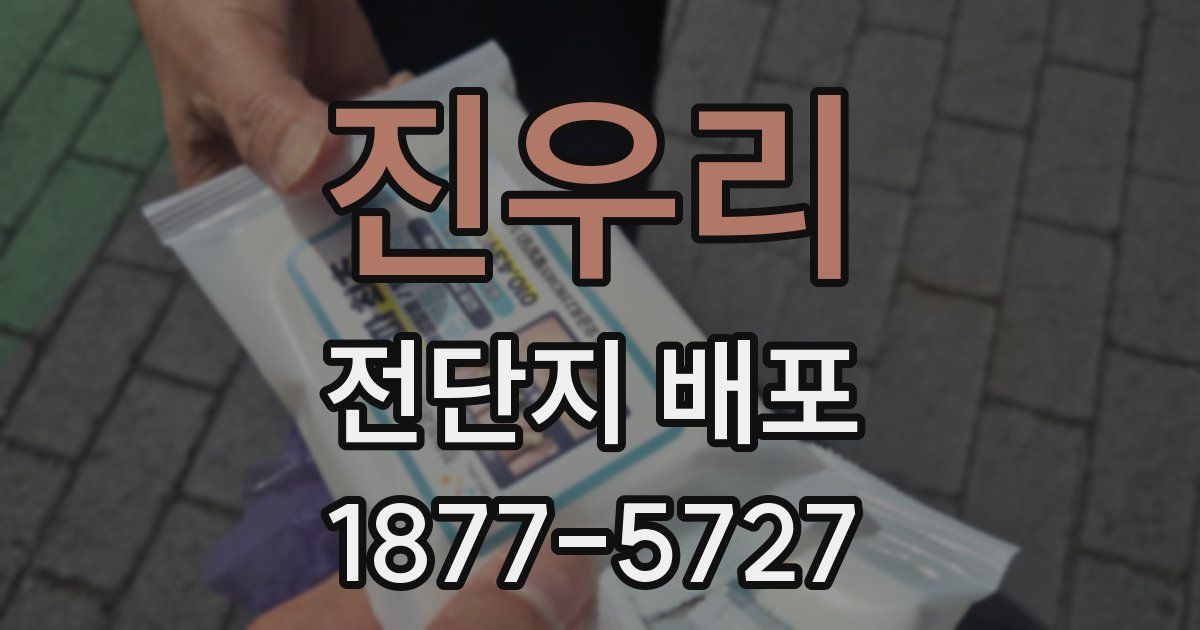 진우리 전단지 배포