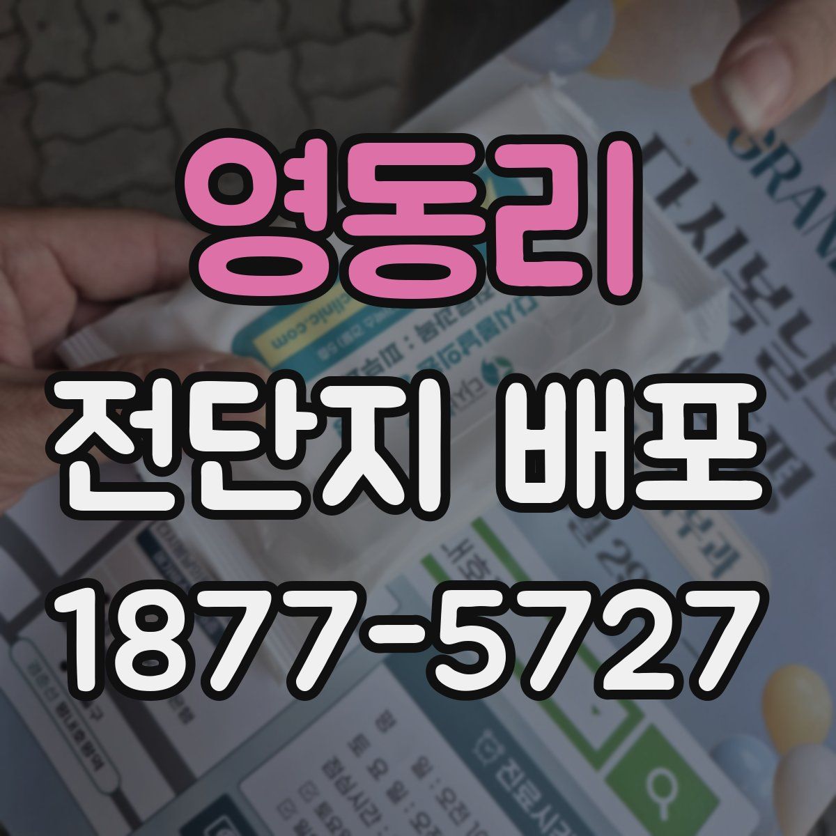 영동리 전단지 배포