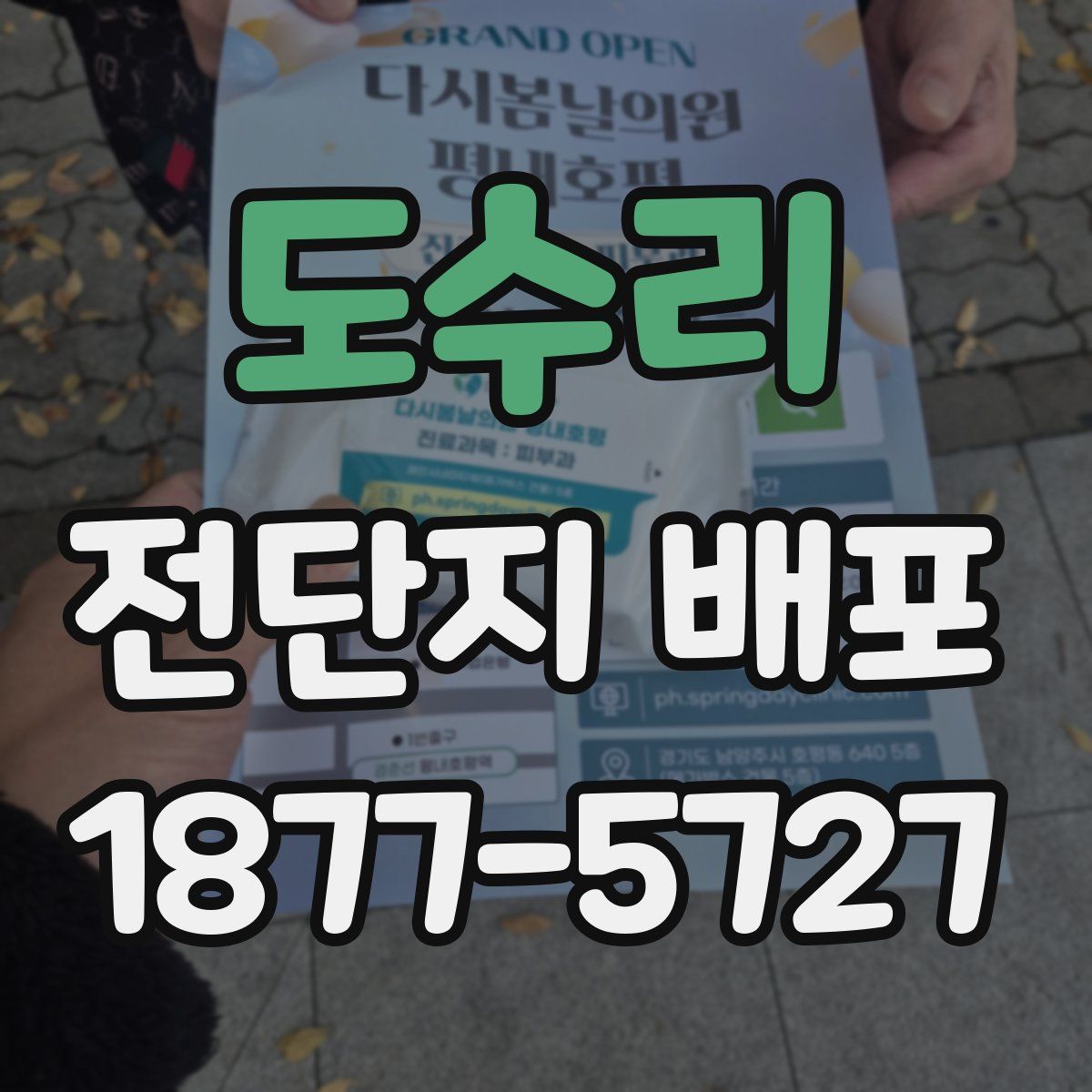 도수리 전단지 배포