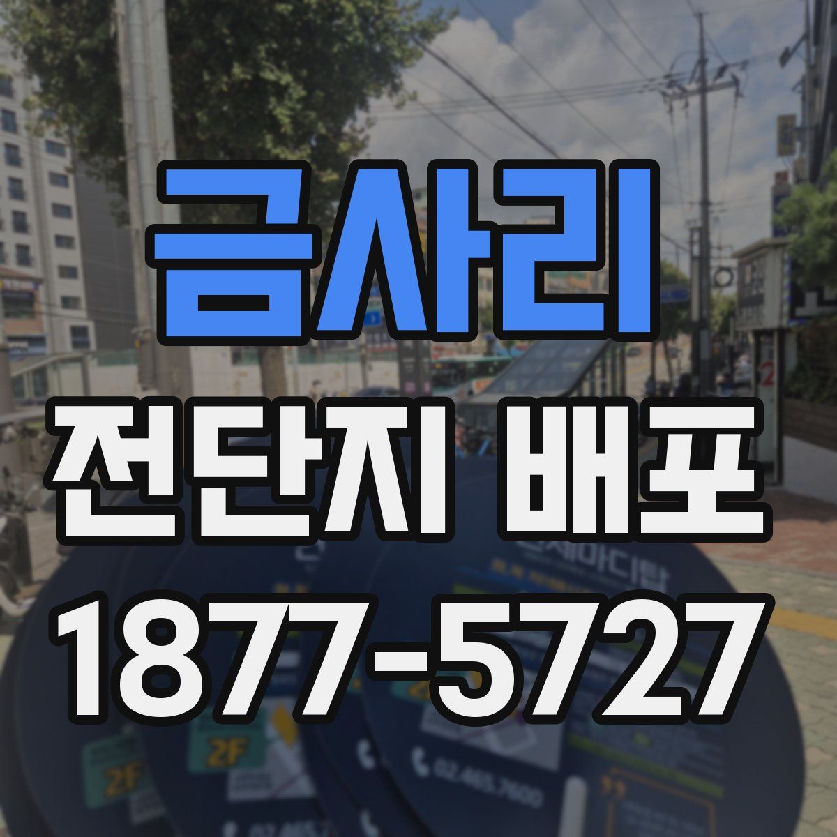 금사리 전단지 배포