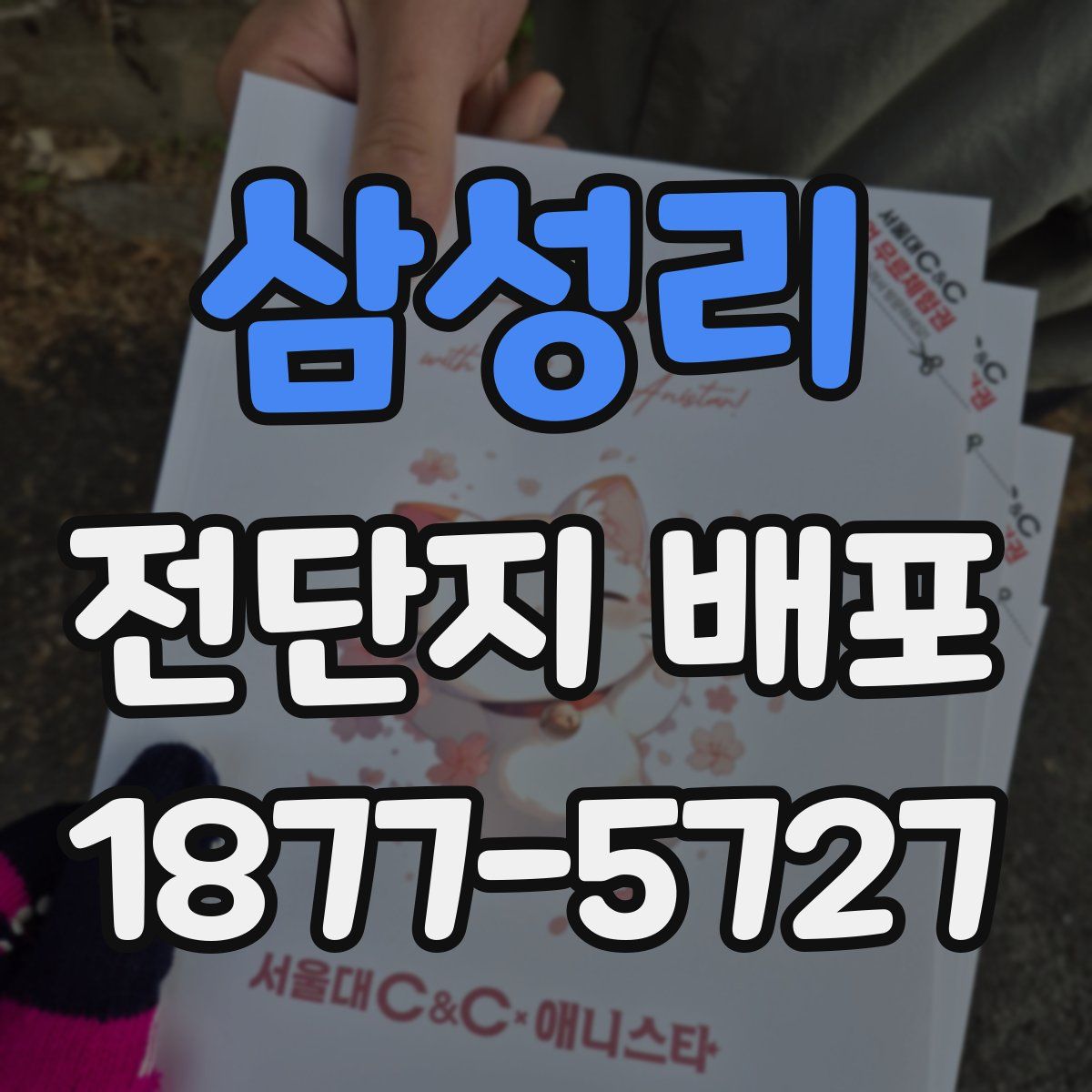 삼성리 전단지 배포