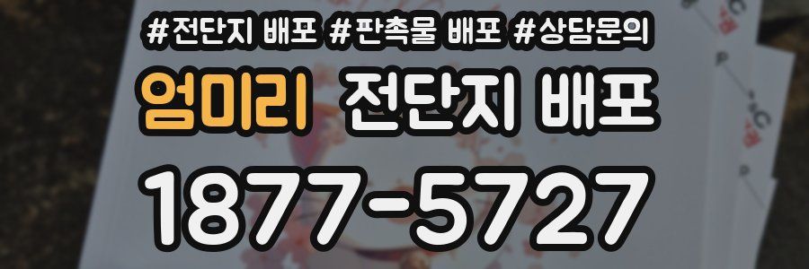 엄미리 전단지 배포