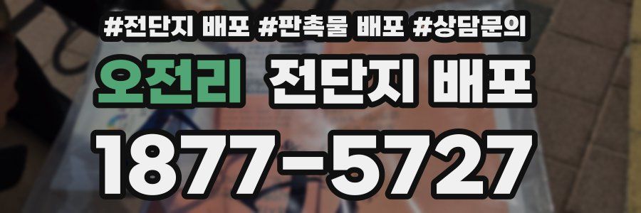 오전리 전단지 배포