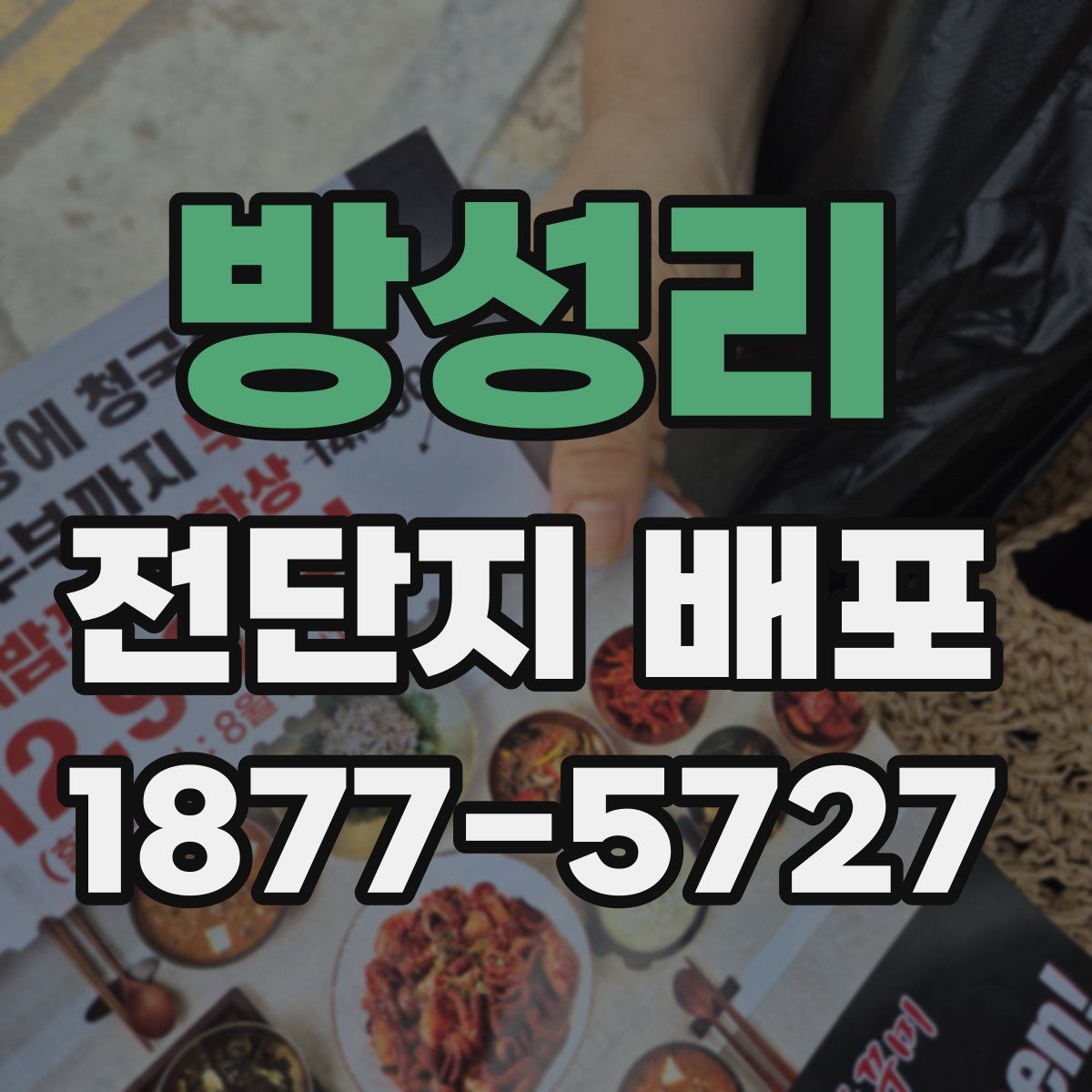 방성리 전단지 배포