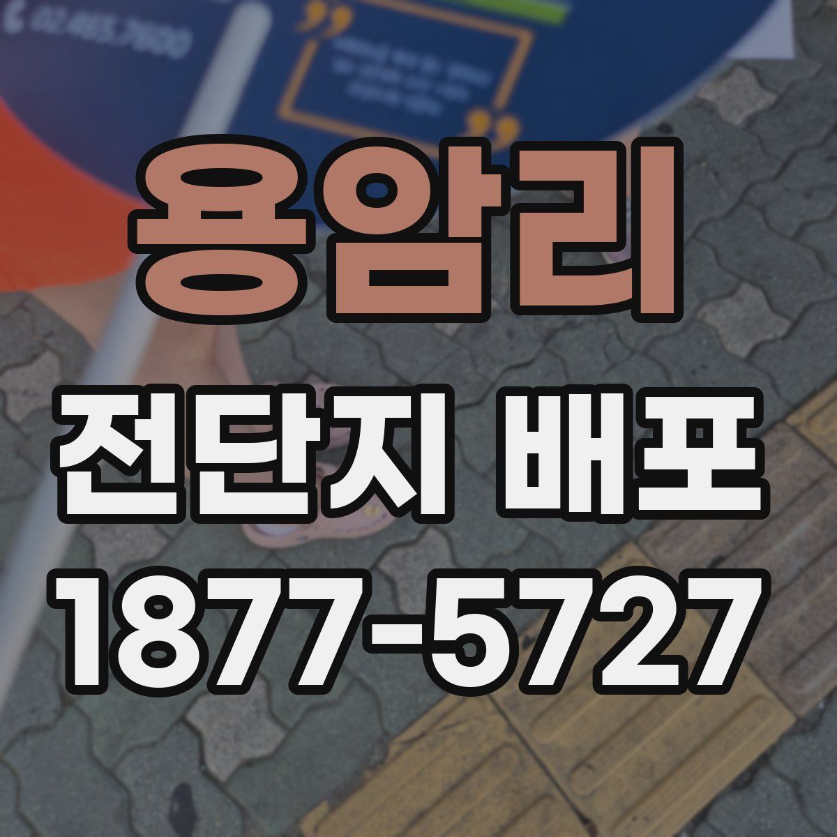 용암리 전단지 배포
