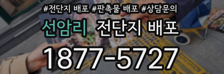 선암리 전단지 배포