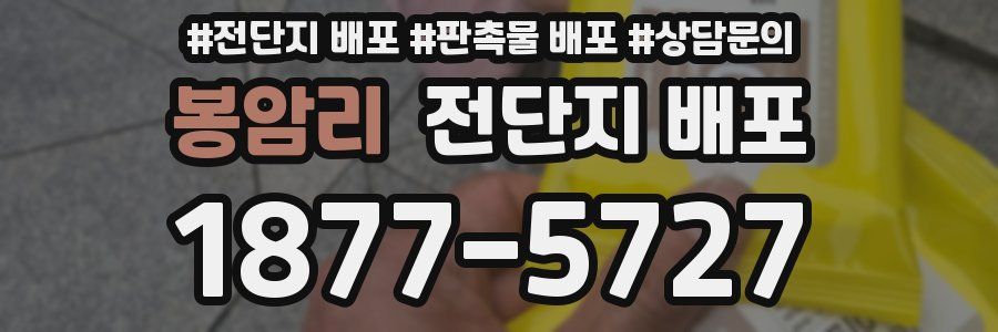 봉암리 전단지 배포