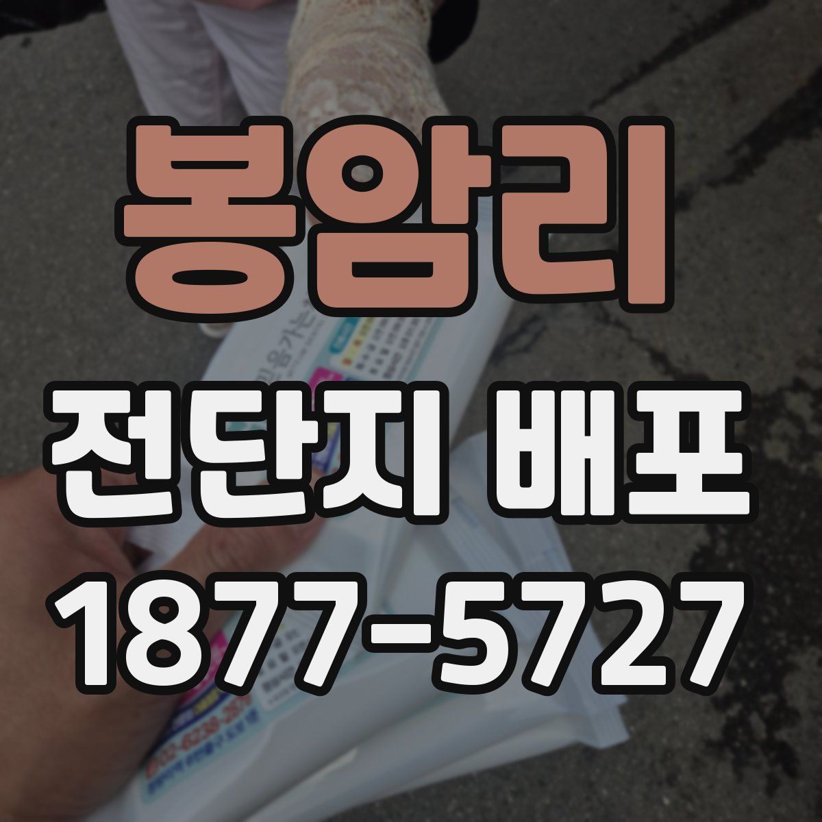 봉암리 전단지 배포