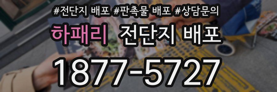 하패리 전단지 배포