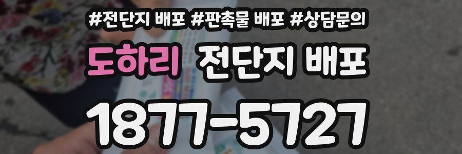 도하리 전단지 배포