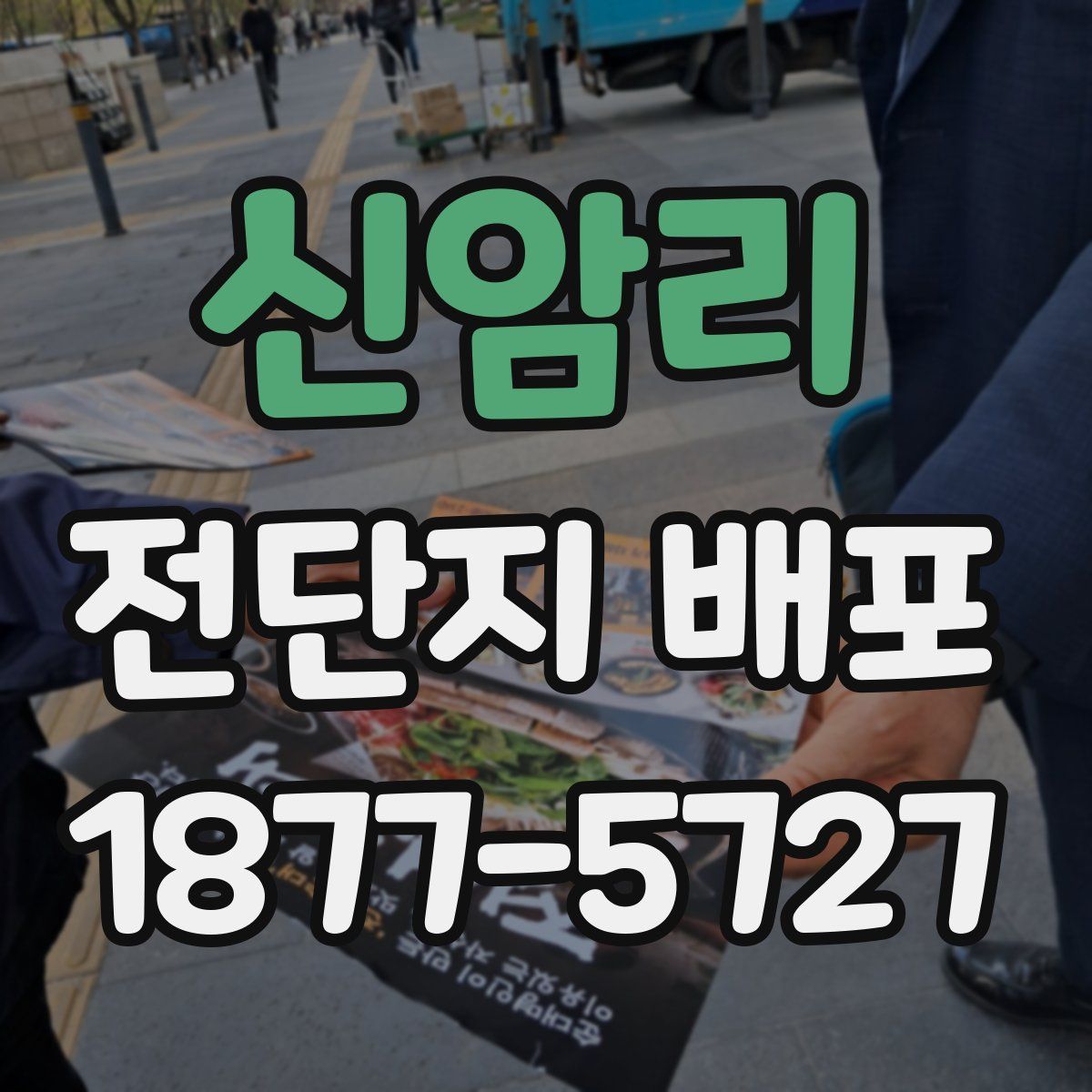 신암리 전단지 배포