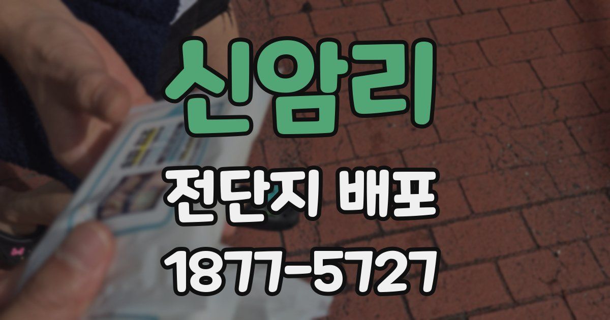 신암리 전단지 배포