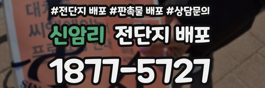 신암리 전단지 배포