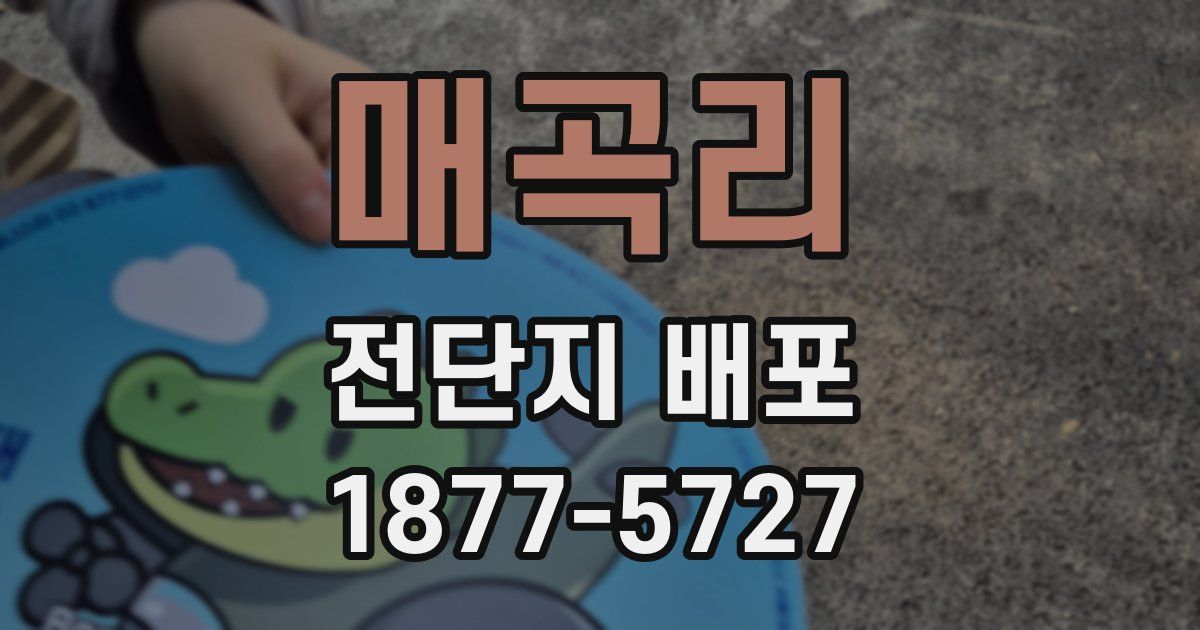 매곡리 전단지 배포