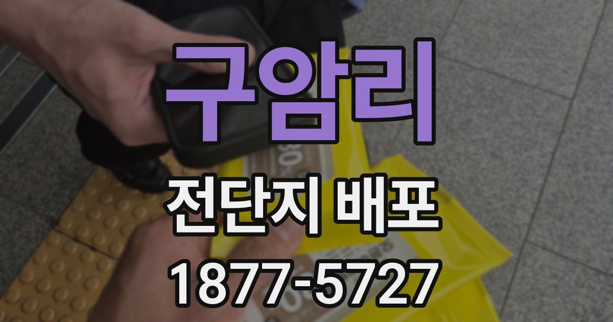 구암리 전단지 배포