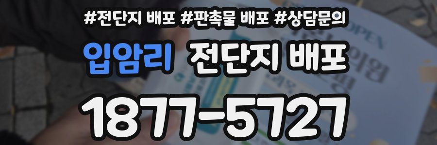 입암리 전단지 배포