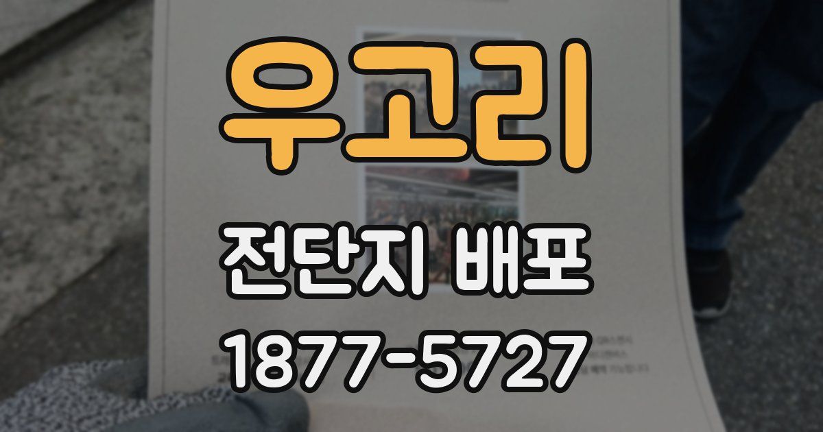 우고리 전단지 배포