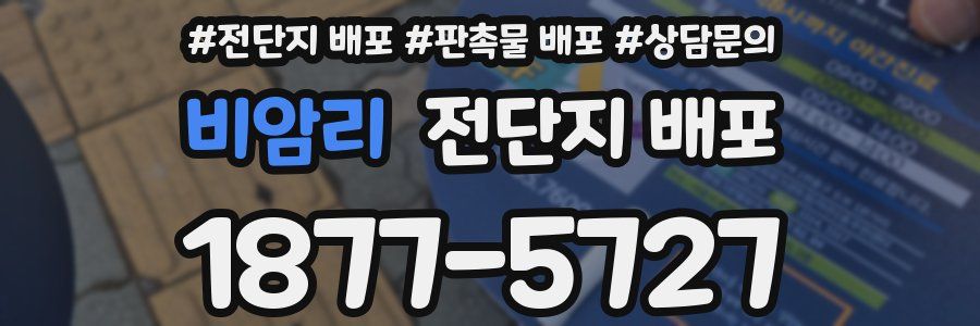 비암리 전단지 배포