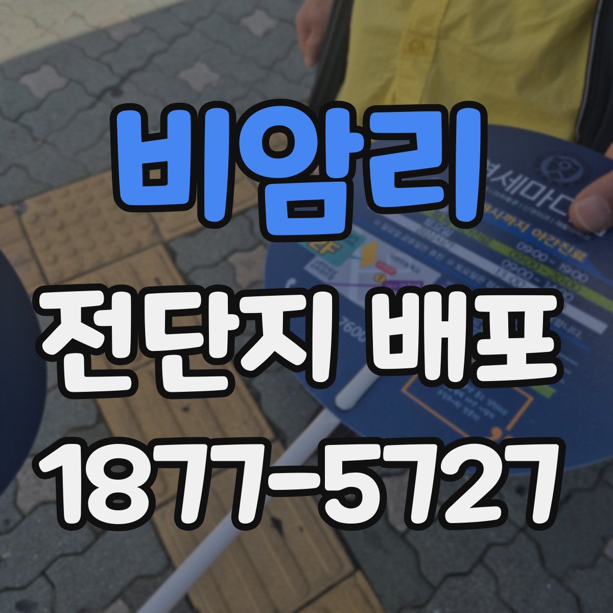 비암리 전단지 배포