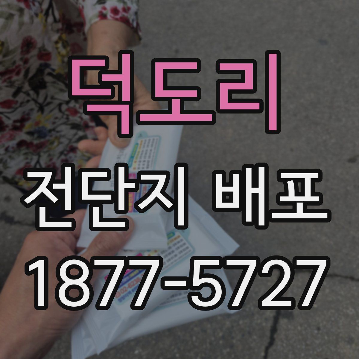 덕도리 전단지 배포