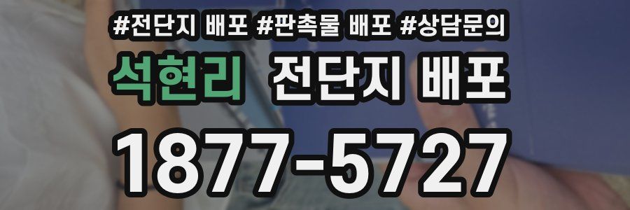석현리 전단지 배포
