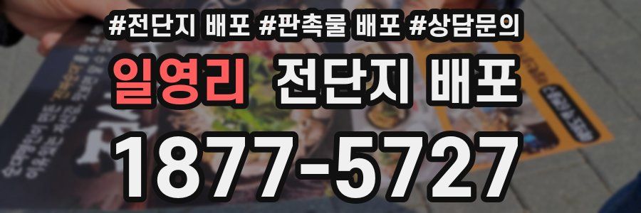 일영리 전단지 배포