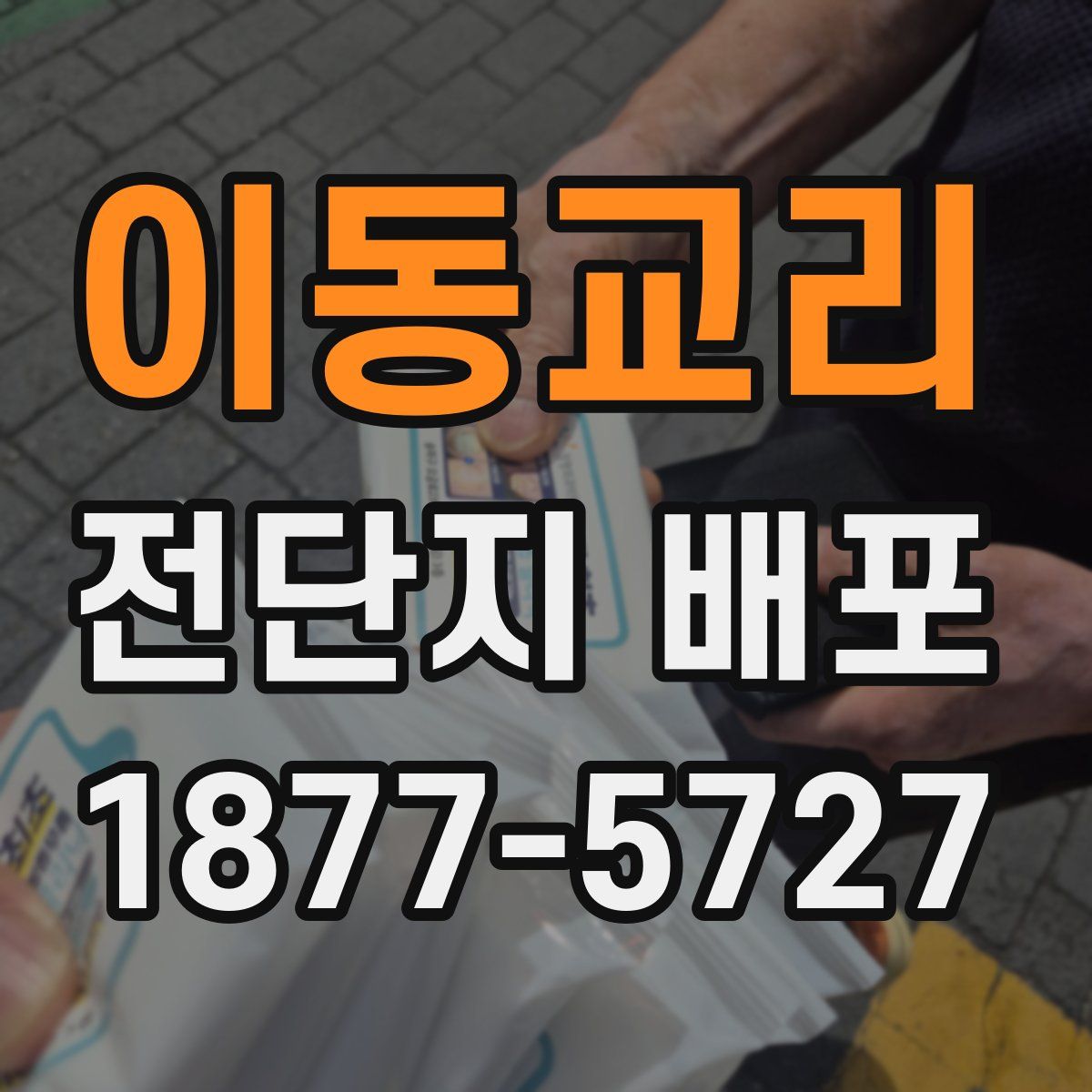 이동교리 전단지 배포