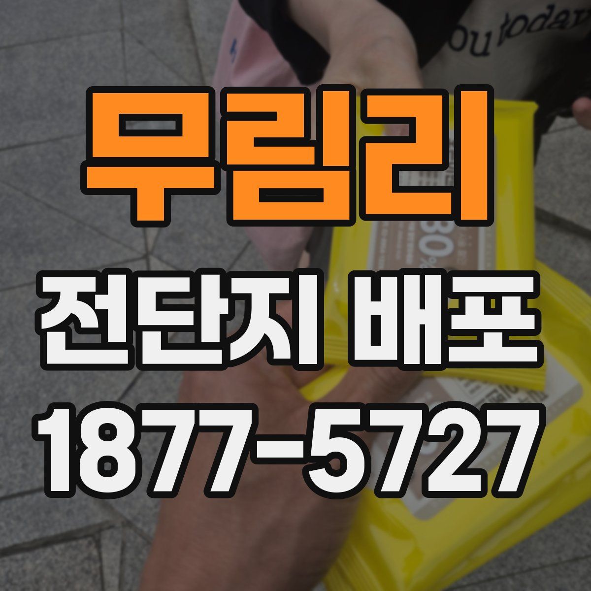 무림리 전단지 배포