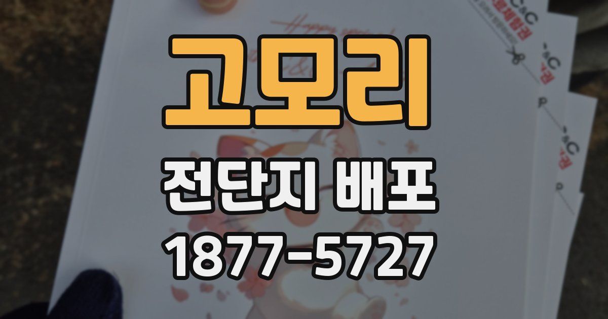 고모리 전단지 배포