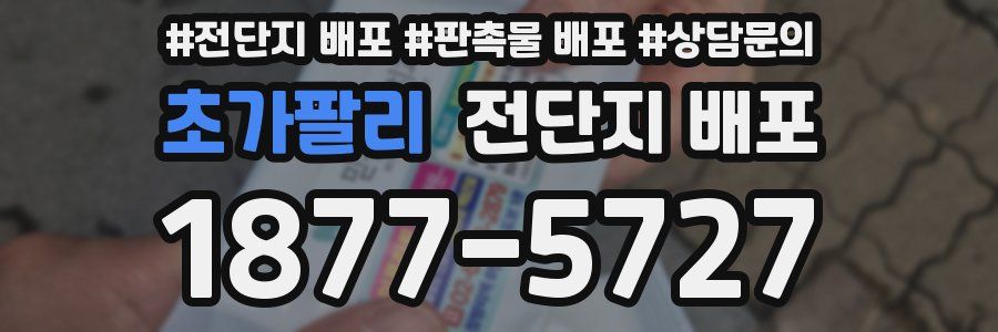 초가팔리 전단지 배포