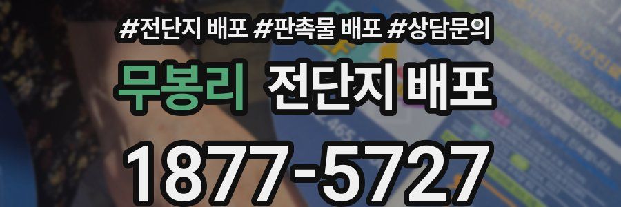 무봉리 전단지 배포
