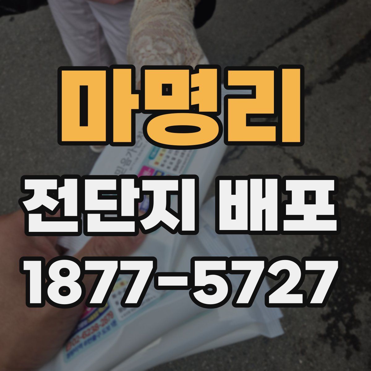 마명리 전단지 배포