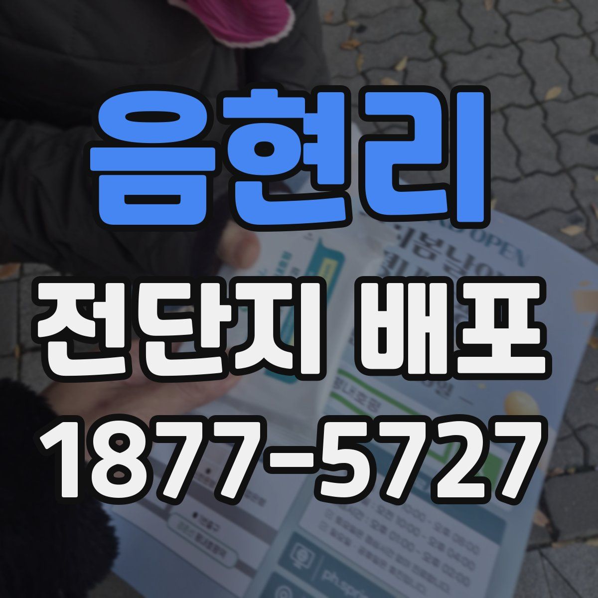 음현리 전단지 배포