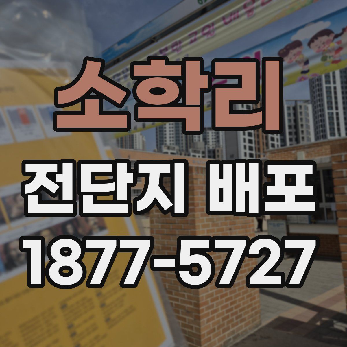 소학리 전단지 배포