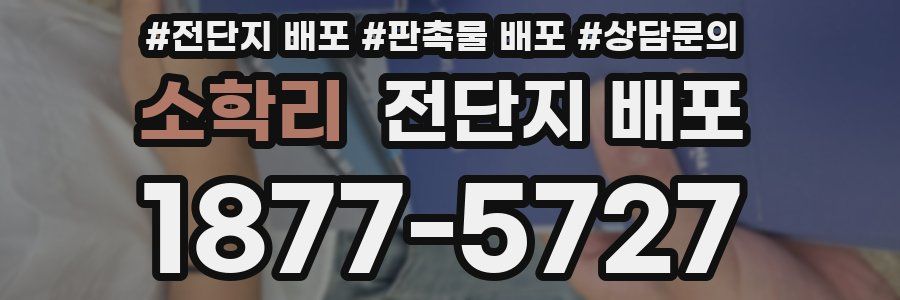 소학리 전단지 배포