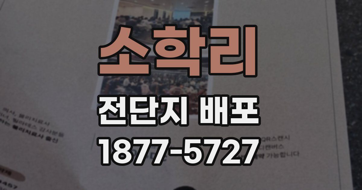 소학리 전단지 배포