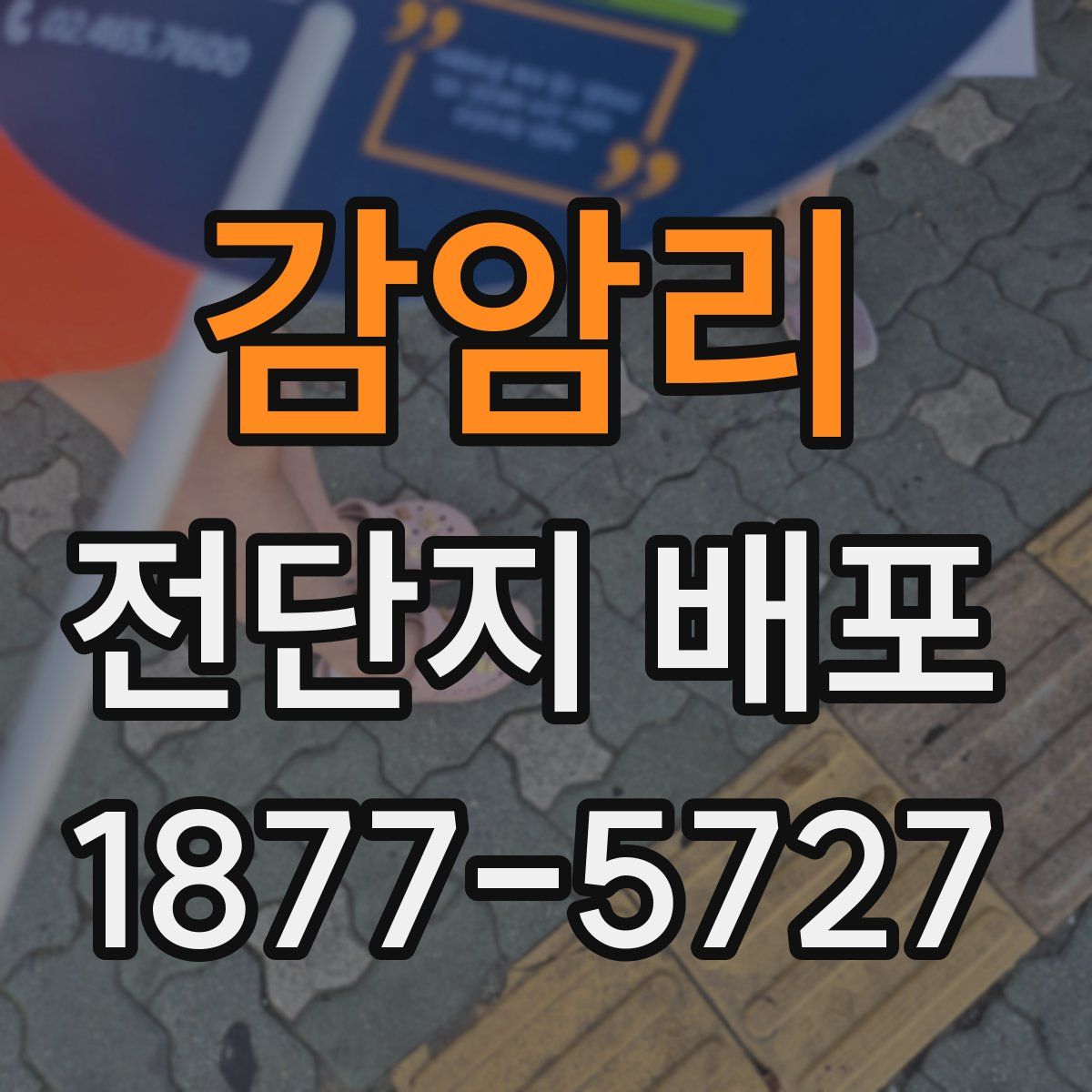 감암리 전단지 배포