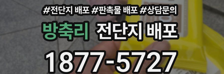 방축리 전단지 배포