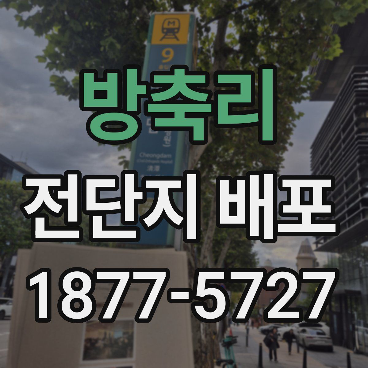 방축리 전단지 배포