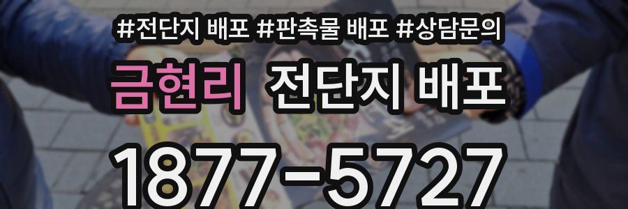 금현리 전단지 배포