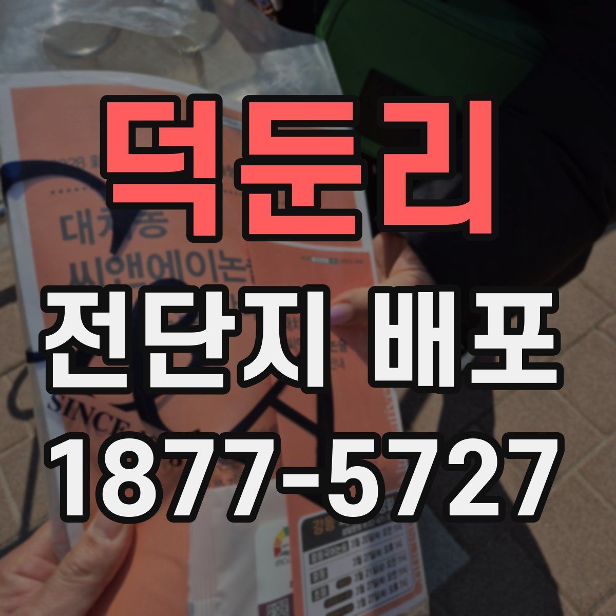 덕둔리 전단지 배포